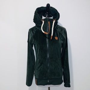 Green Velour Naketano Jacket